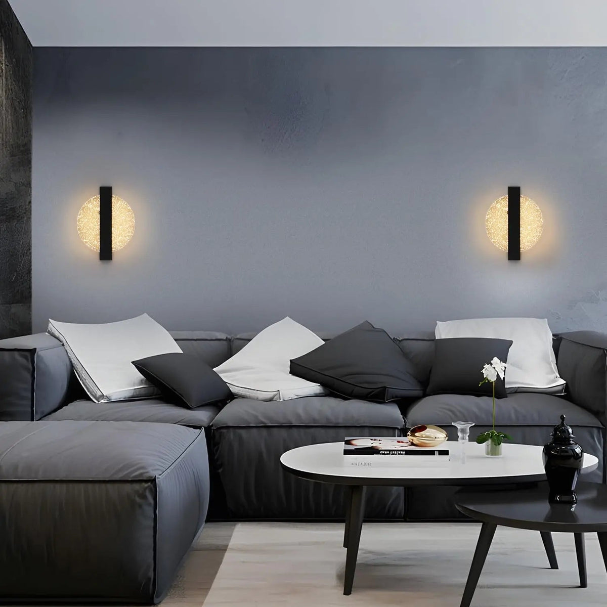 Raynora – Runde Wandleuchte mit LED-Beleuchtung