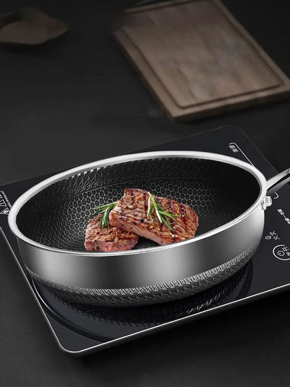 STEELCORE – Edelstahl Bratpfanne für Energiesparendes & Langlebiges Kochen