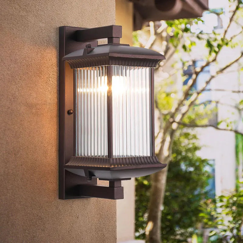 TerraGuard Classic – Wasserdichte Außenwandleuchte aus Metall