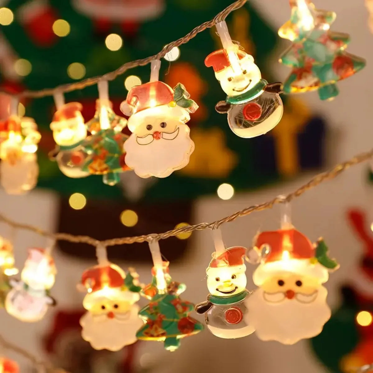 Festora – LED-Weihnachtslichterkette mit Motiven und LED-Beleuchtung