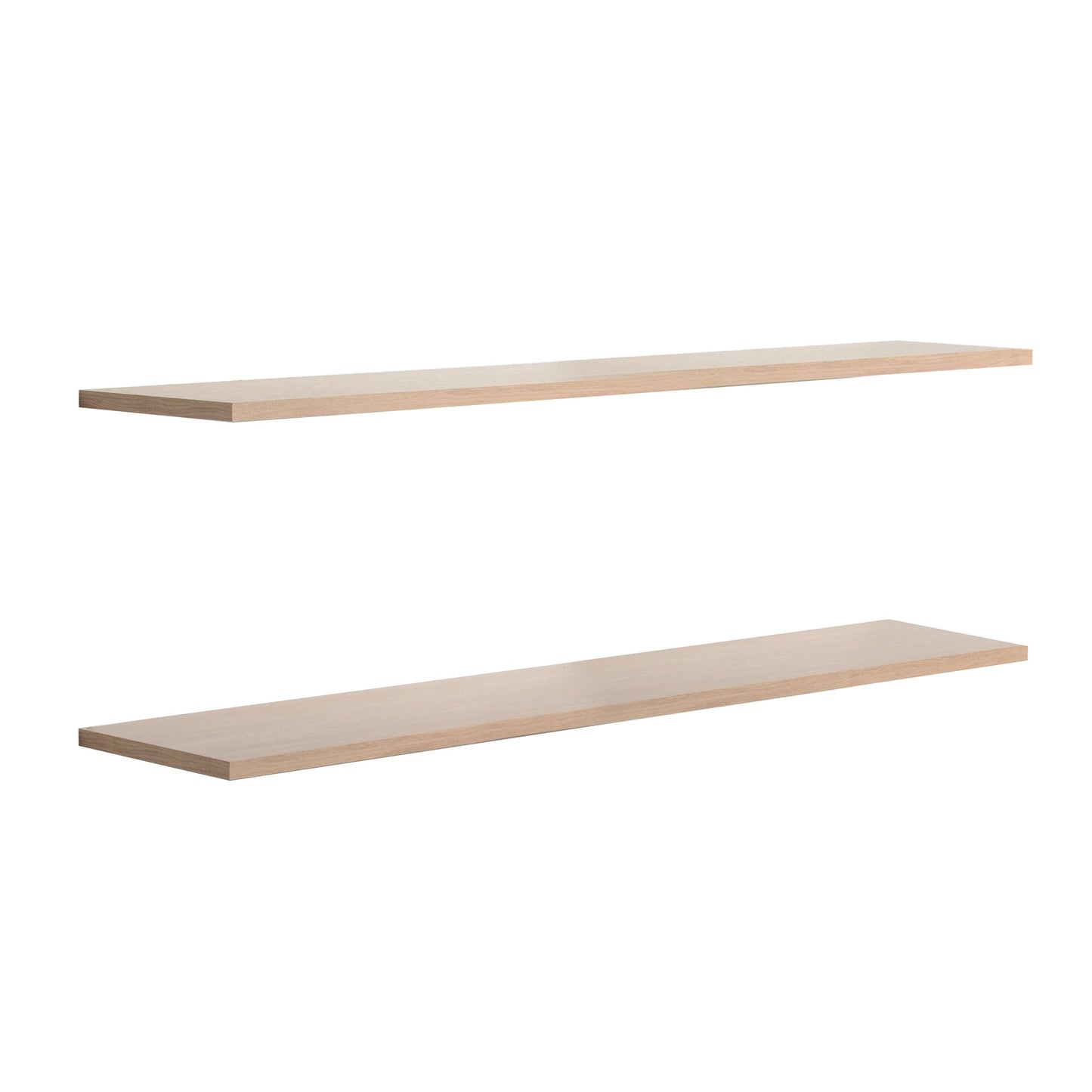 Schlanke Schwebende Regale MDP - Natürliches Holzdesign