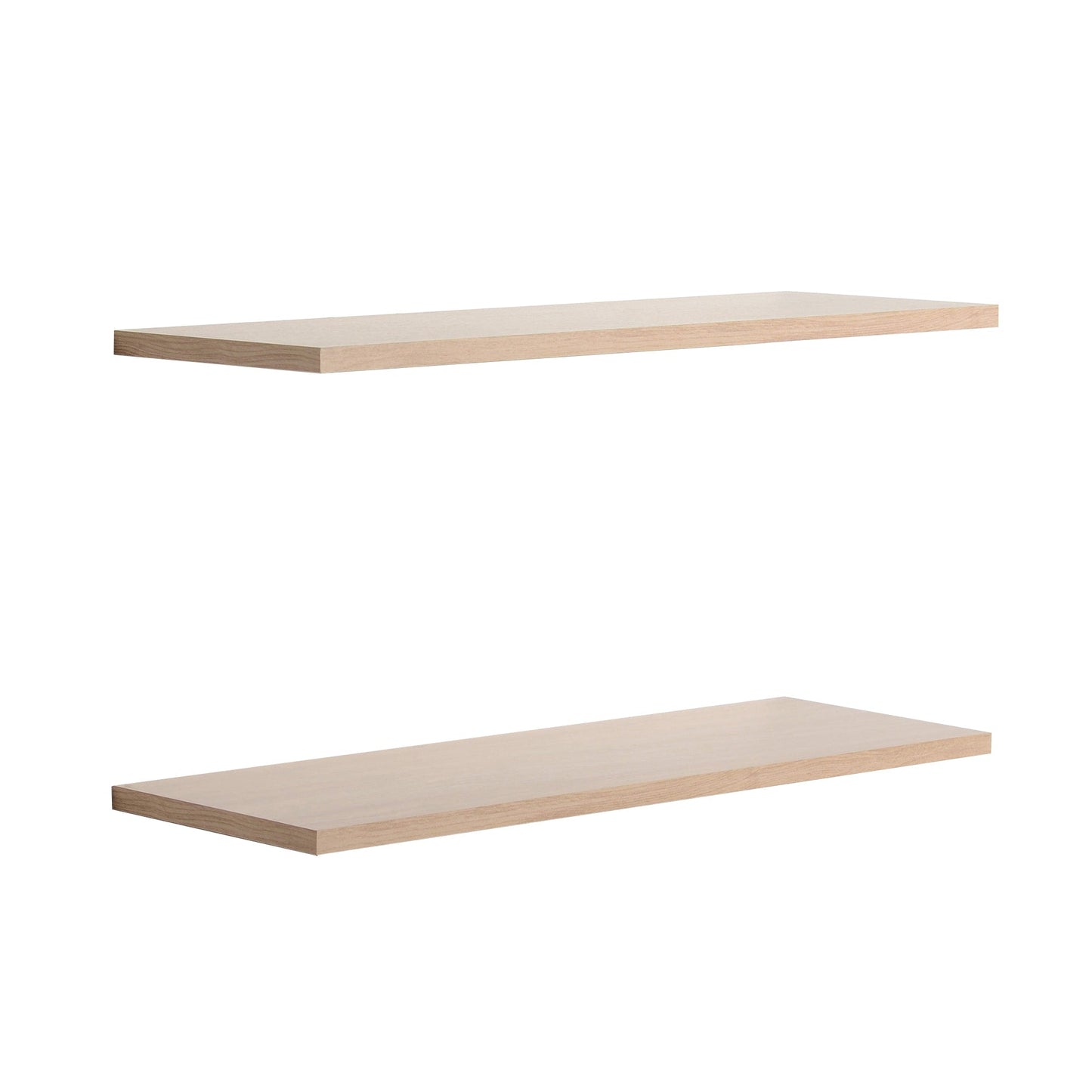 Schlanke Schwebende Regale MDP - Natürliches Holzdesign