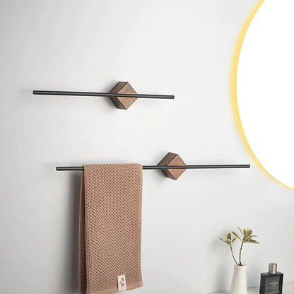 Schlanker Handtuchhalter Für - Natürliches Holzdesign