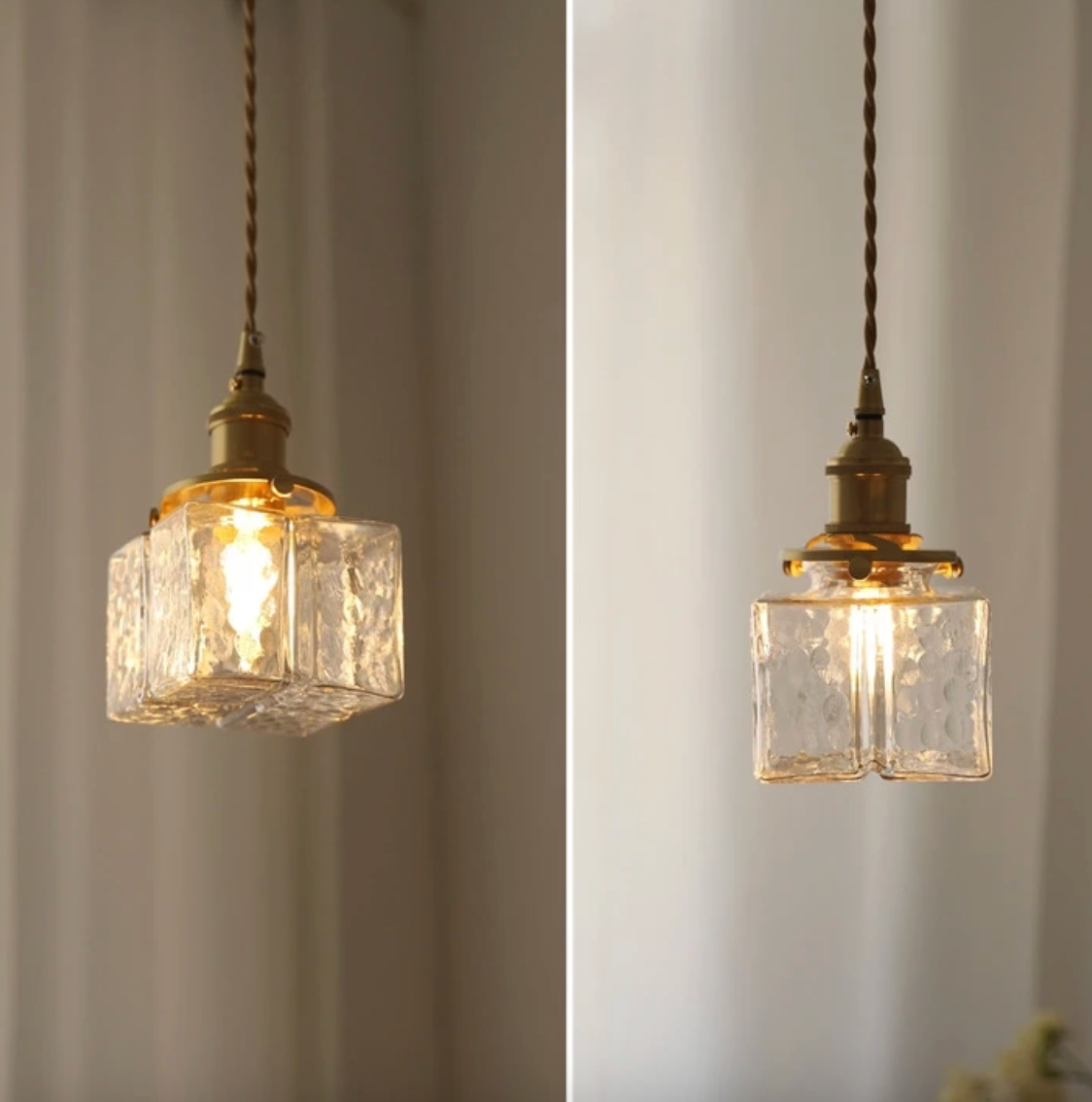 Fatima – Moderne Retro-Glas-Hängelampe