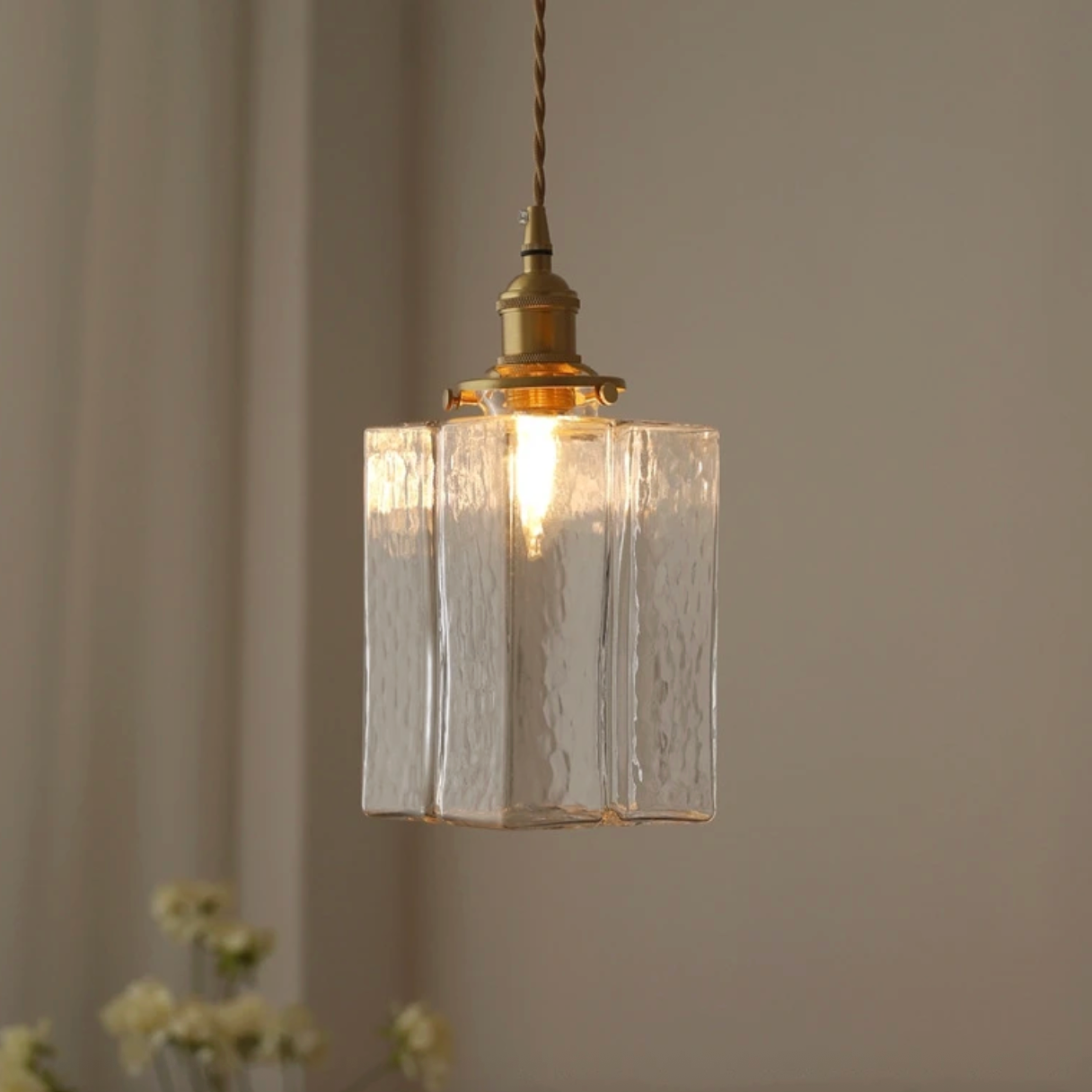 Fatima – Moderne Retro-Glas-Hängelampe