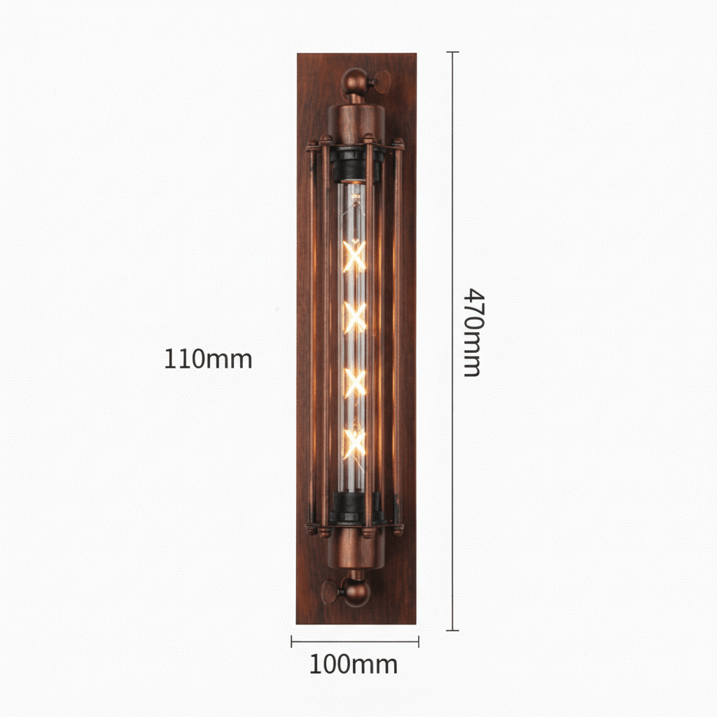 REGALIGHT – Klassische Vintage-LED-Wandleuchte für Stimmungsvolle Beleuchtung