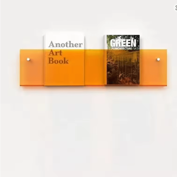 MODURACK – Minimalistischer Acryl-Wandhalter für Magazine in modernen Räumen