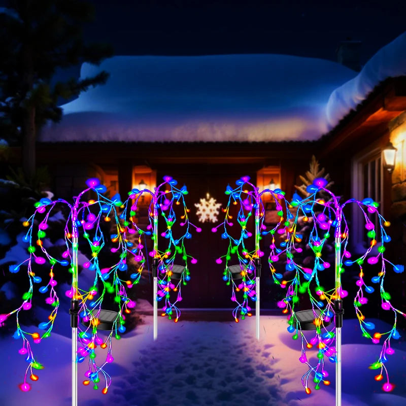 Sunburst – Solar LED Feuerwerk Gartenleuchte mit mehreren Lichtstrahlen