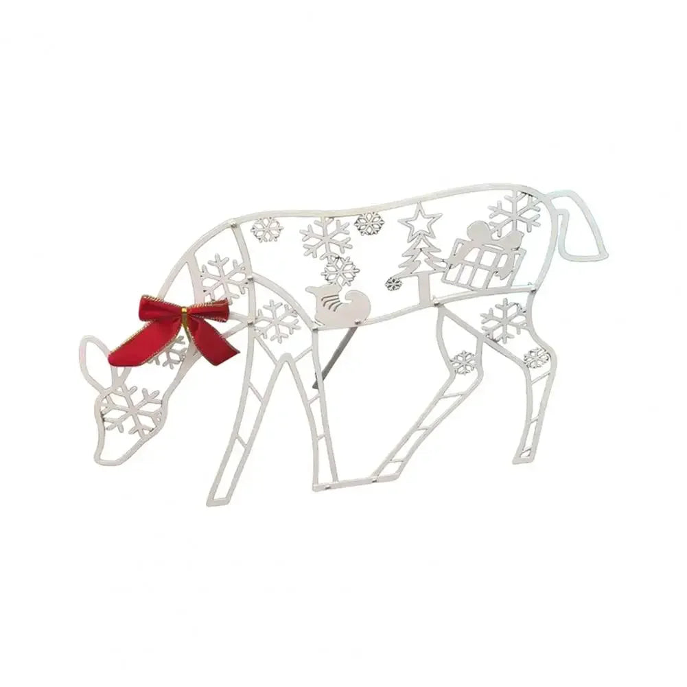 Deerhaven – Beleuchtete Rentierfigur mit integrierter LED für Weihnachtsdekoration