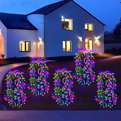 Sunburst – Solar LED Feuerwerk Gartenleuchte mit mehreren Lichtstrahlen