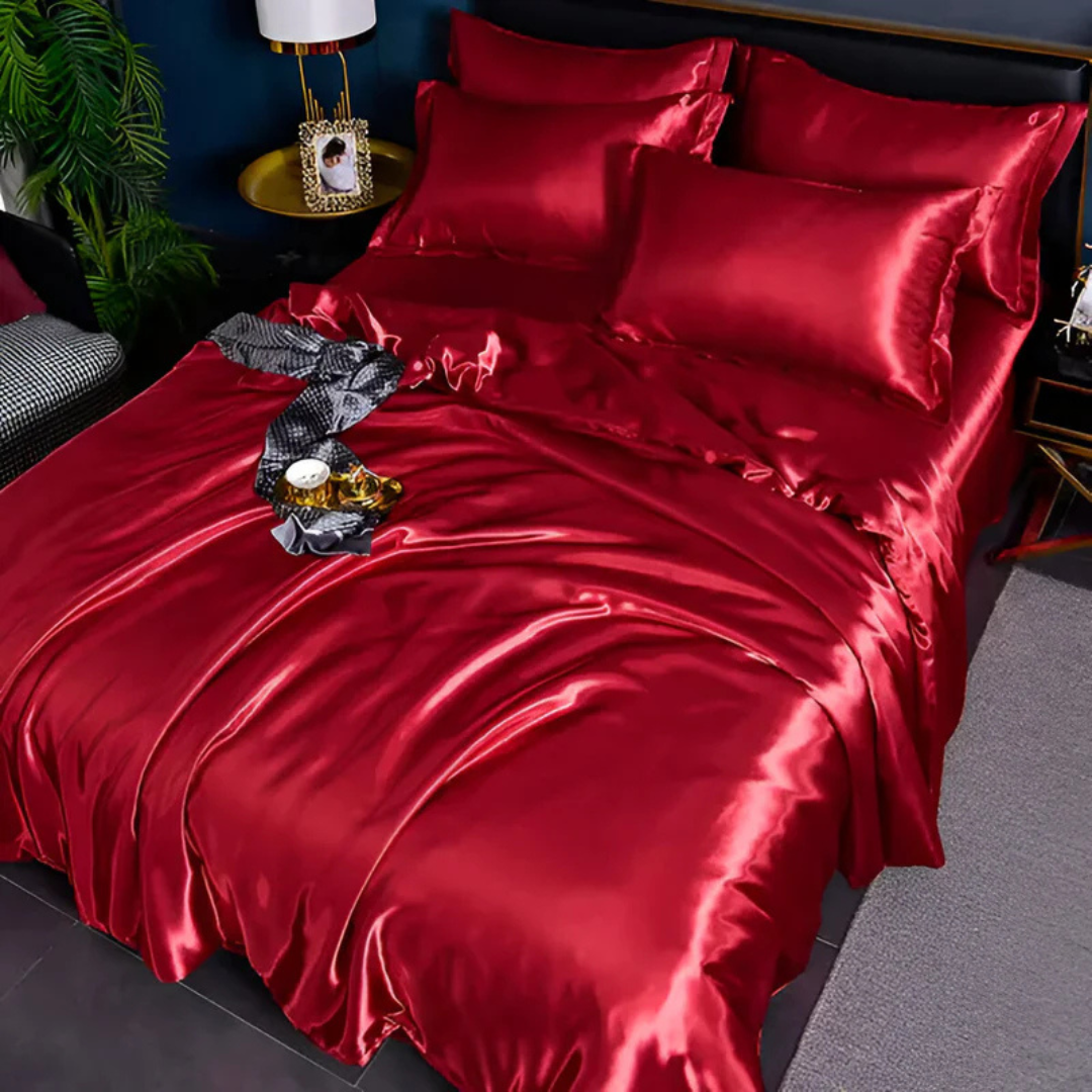 Seiden Satin Bettwäsche Set - Traumhafter Schlafkomfort