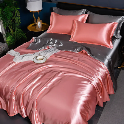 Seiden Satin Bettwäsche Set - Traumhafter Schlafkomfort