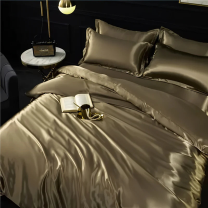 Seiden Satin Bettwäsche Set - Traumhafter Schlafkomfort