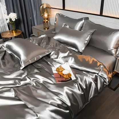 Seiden Satin Bettwäsche Set - Traumhafter Schlafkomfort