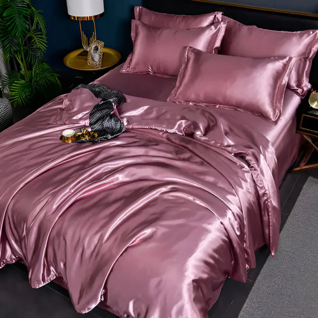 Seiden Satin Bettwäsche Set - Traumhafter Schlafkomfort