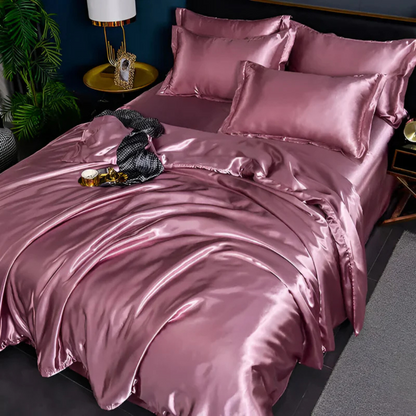 Seiden Satin Bettwäsche Set - Traumhafter Schlafkomfort