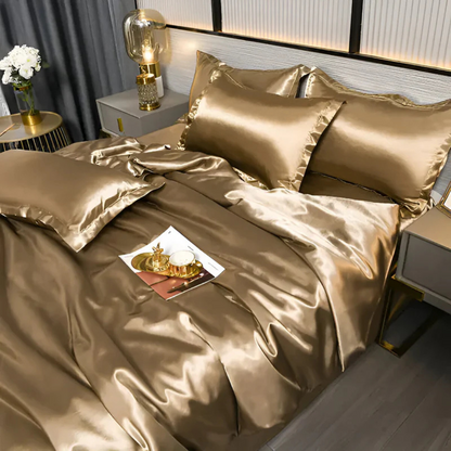 Seiden Satin Bettwäsche Set - Traumhafter Schlafkomfort
