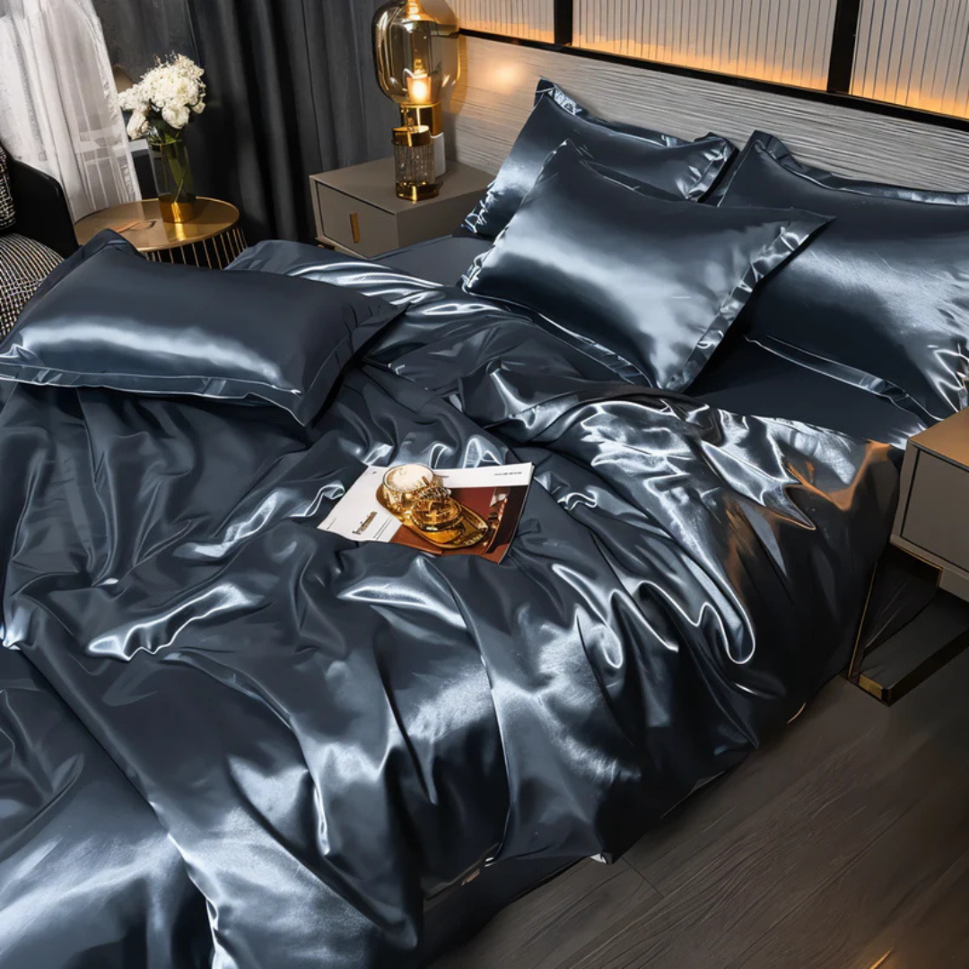 Seiden Satin Bettwäsche Set - Traumhafter Schlafkomfort