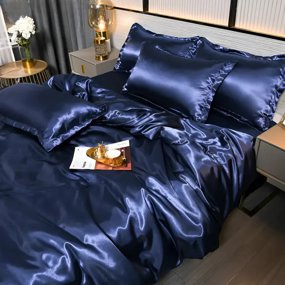 Seiden Satin Bettwäsche Set - Traumhafter Schlafkomfort