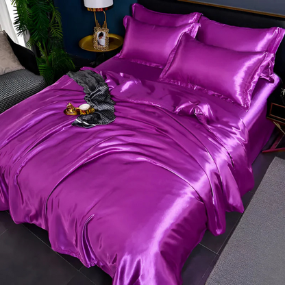 Seiden Satin Bettwäsche Set - Traumhafter Schlafkomfort