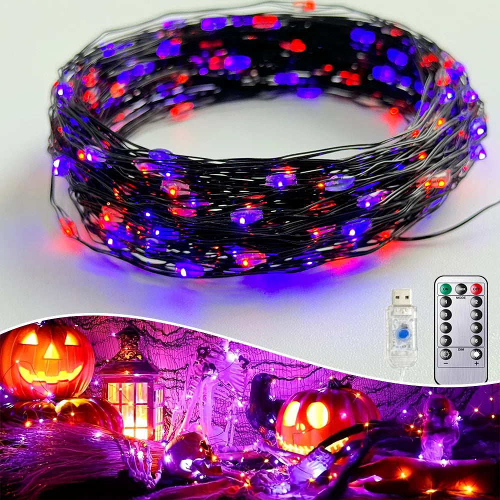 Witchbeam – LED-Halloween-Lichterkette mit acht wählbaren Beleuchtungsmodi