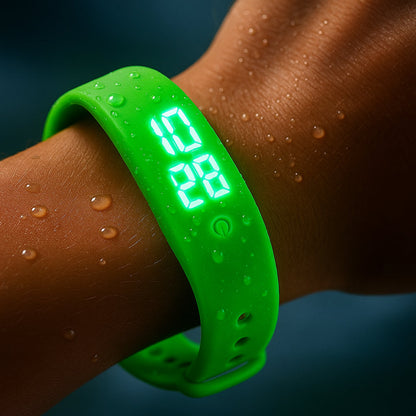 Wristora – Smartwatch mit digitaler Zeitanzeige und Temperaturüberwachung