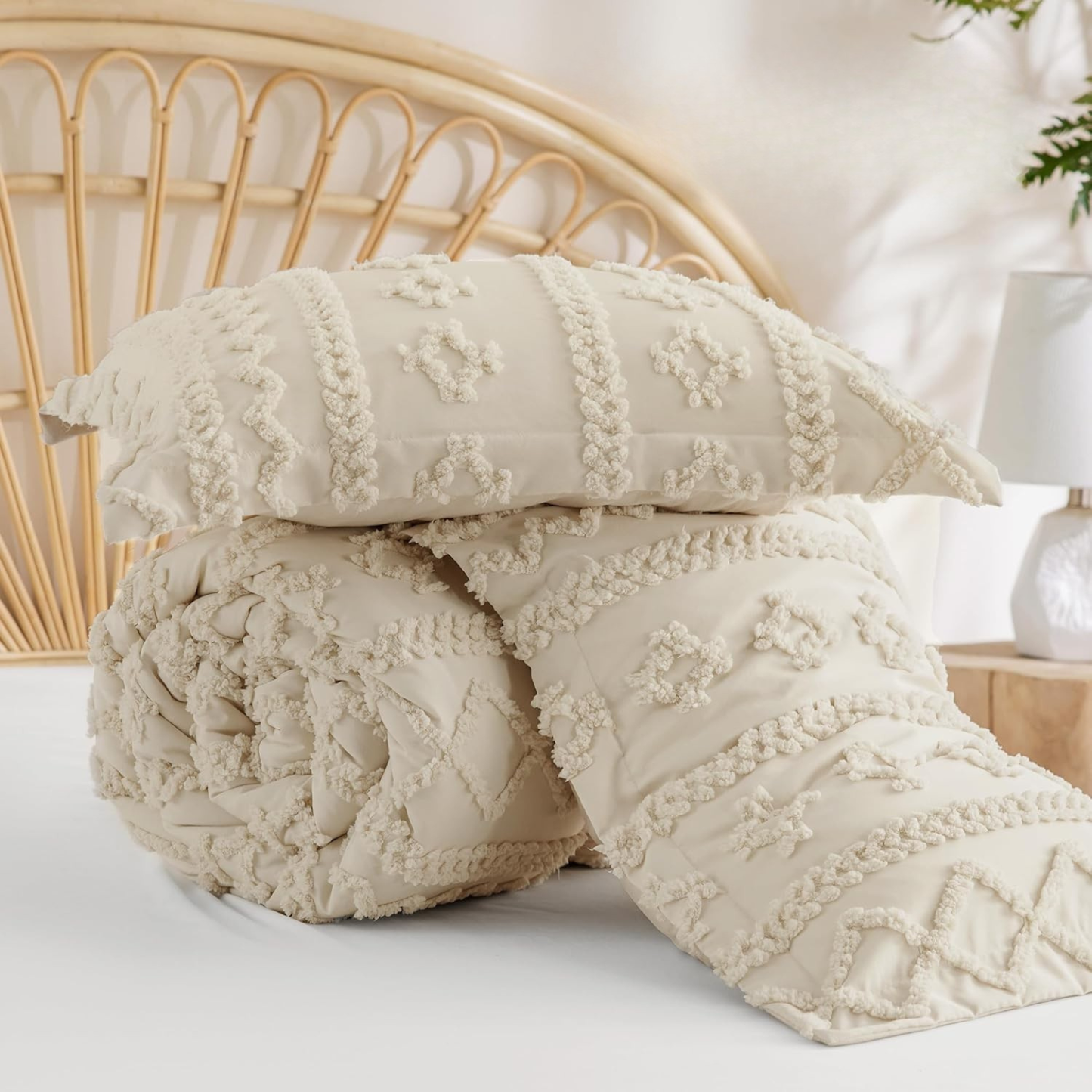 Solemere Boho Bettdeckenbezug - Handgefertigte Qualität