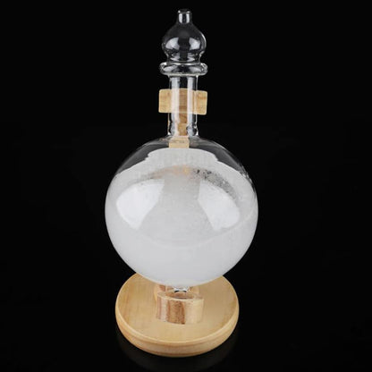 Sturmglobus Wettervorhersage - Natürliches Holzdesign