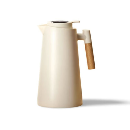 Thermalkrug Mit Temperaturanzeige - Natürliches Holzdesign