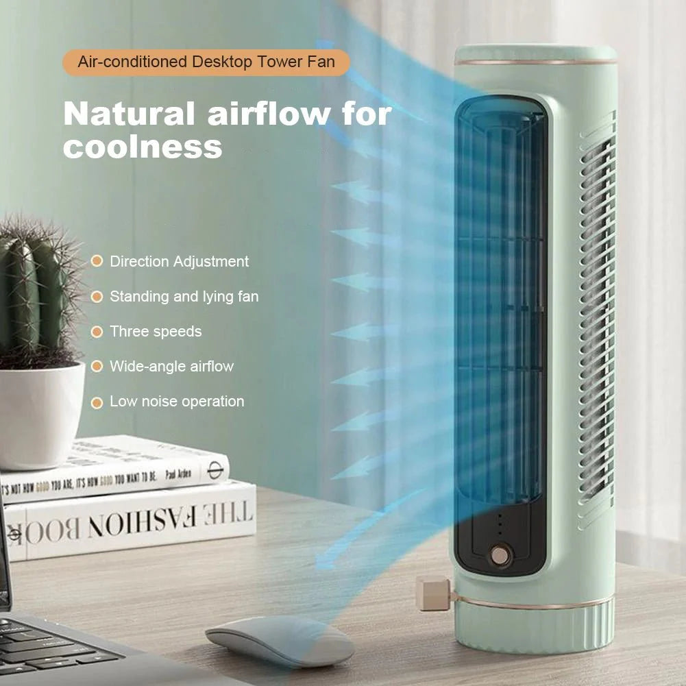AEROTOWER – Flügelloser Turmventilator für leise 360°-Raumkühlung