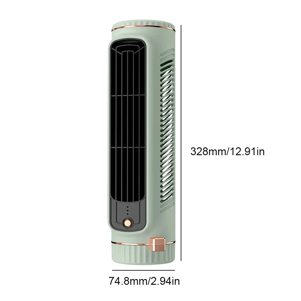 AEROTOWER – Flügelloser Turmventilator für leise 360°-Raumkühlung