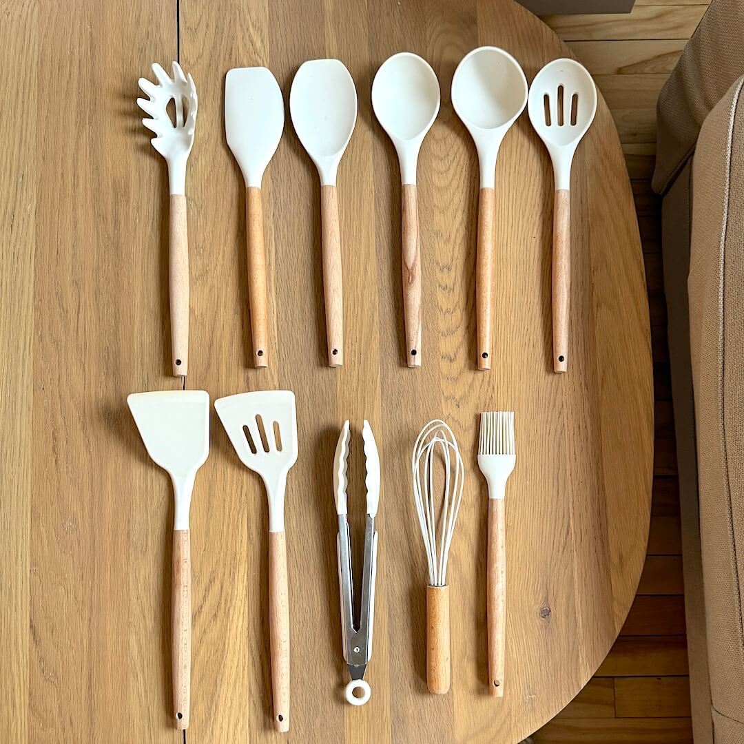 Ungiftige Kochutensilien aus BPA - Edles Marmor-Design