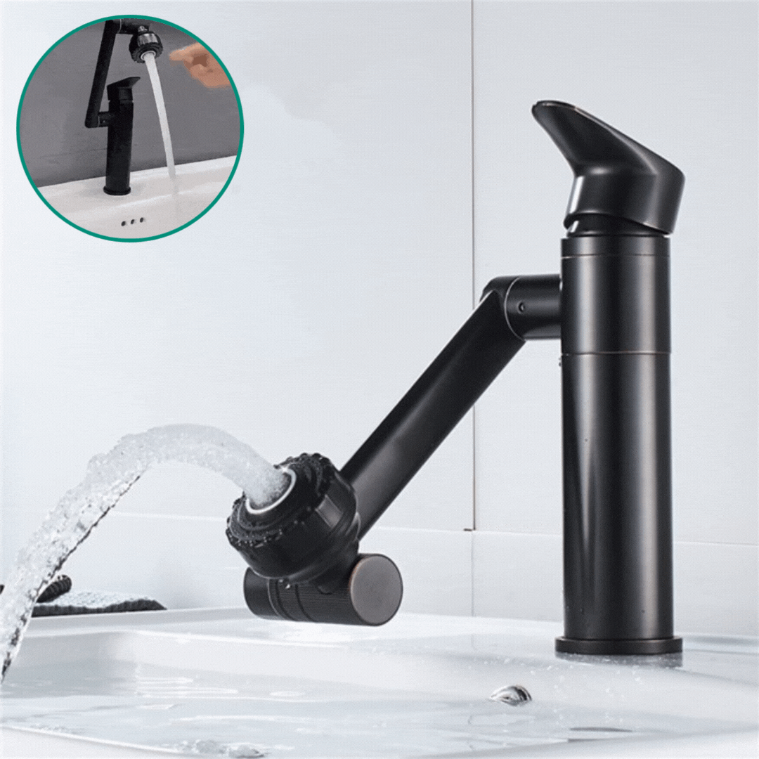 FLEXISPOUT – Flexibler 360° Wasserhahn mit Sprühfunktion für Waschbecken