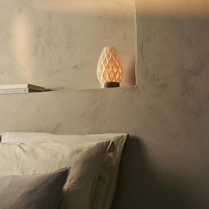 Vela Kabellose Tischlampe - Natürliches Holzdesign