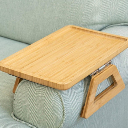 BambusTisch Klapp - Verstellbarer Tabletttisch für Snacks