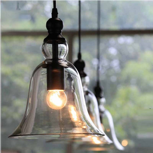 Vintage Glasglocken Pendelleuchte - Zeitloser Retro-Charme