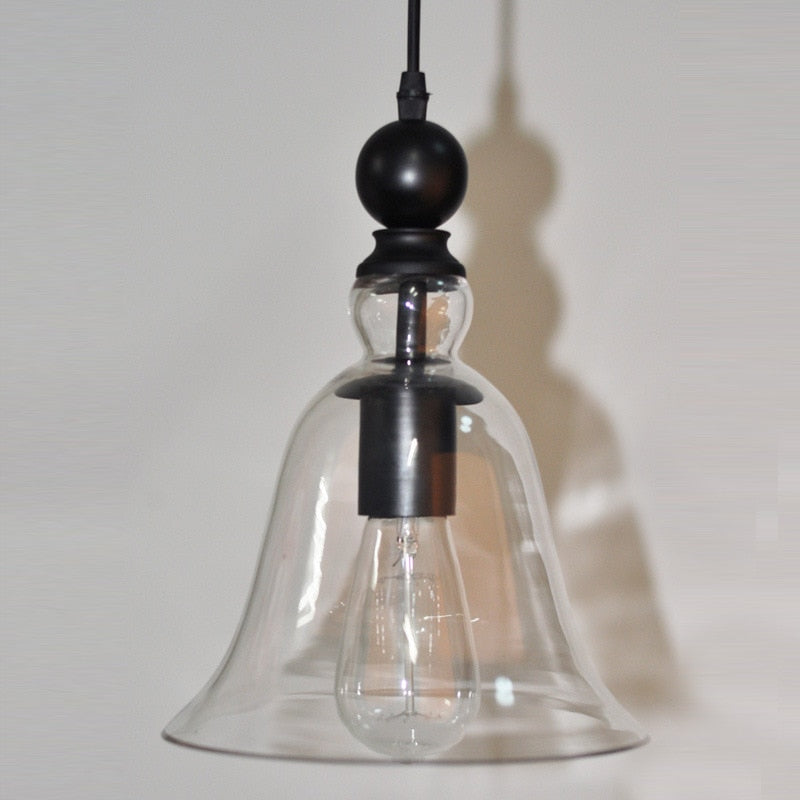 Vintage Glasglocken Pendelleuchte - Zeitloser Retro-Charme