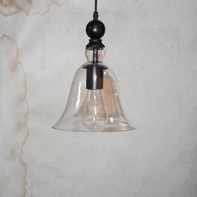Vintage Glasglocken Pendelleuchte - Zeitloser Retro-Charme