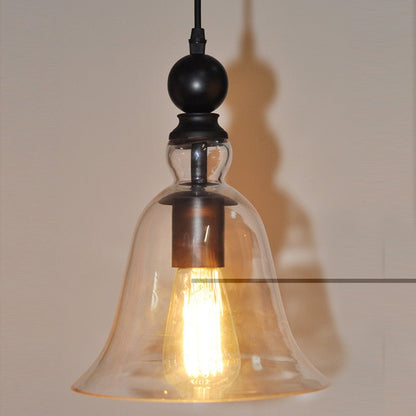 Vintage Glasglocken Pendelleuchte - Zeitloser Retro-Charme