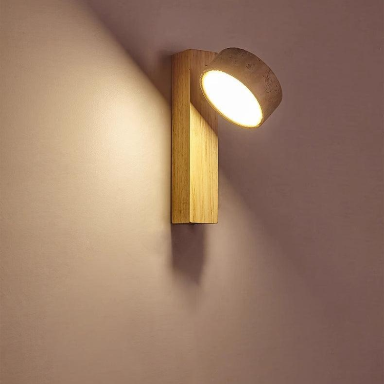 WabiSabi Travertin - Elegante Wandleuchte mit warmem Licht