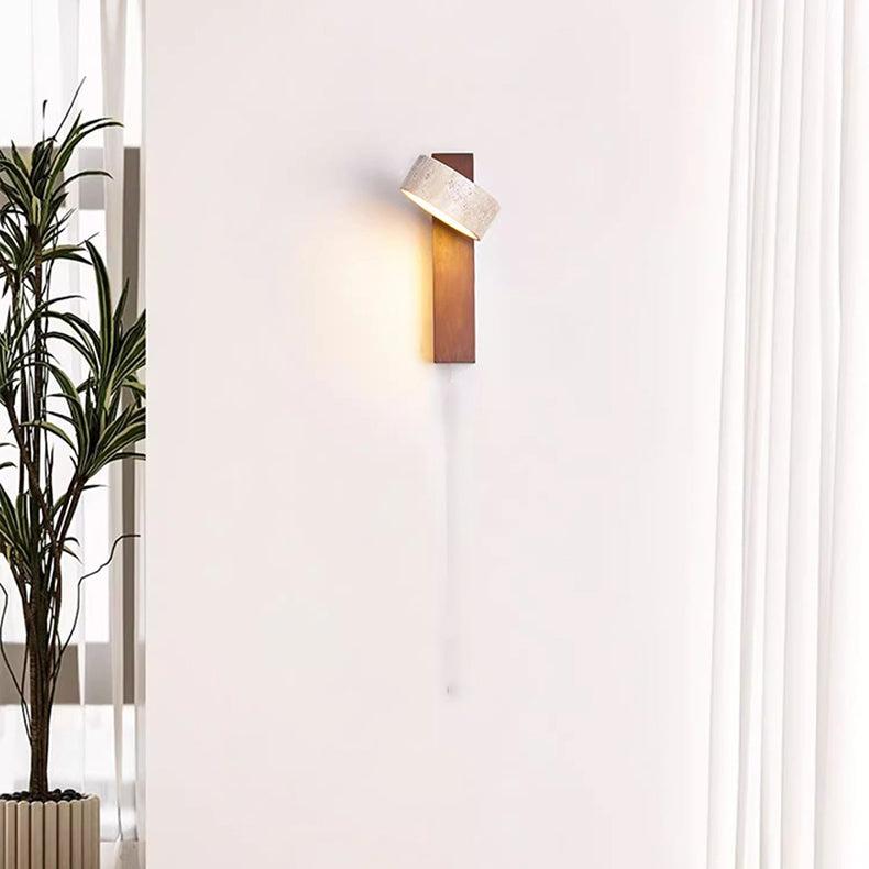 WabiSabi Travertin - Elegante Wandleuchte mit warmem Licht