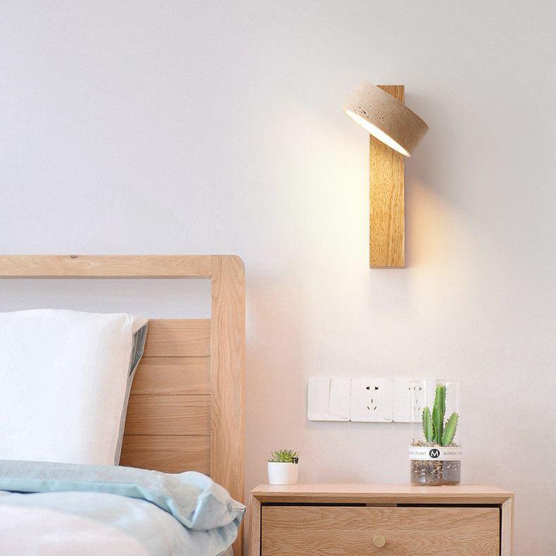 WabiSabi Travertin - Elegante Wandleuchte mit warmem Licht