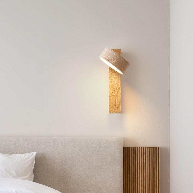 WabiSabi Travertin - Elegante Wandleuchte mit warmem Licht