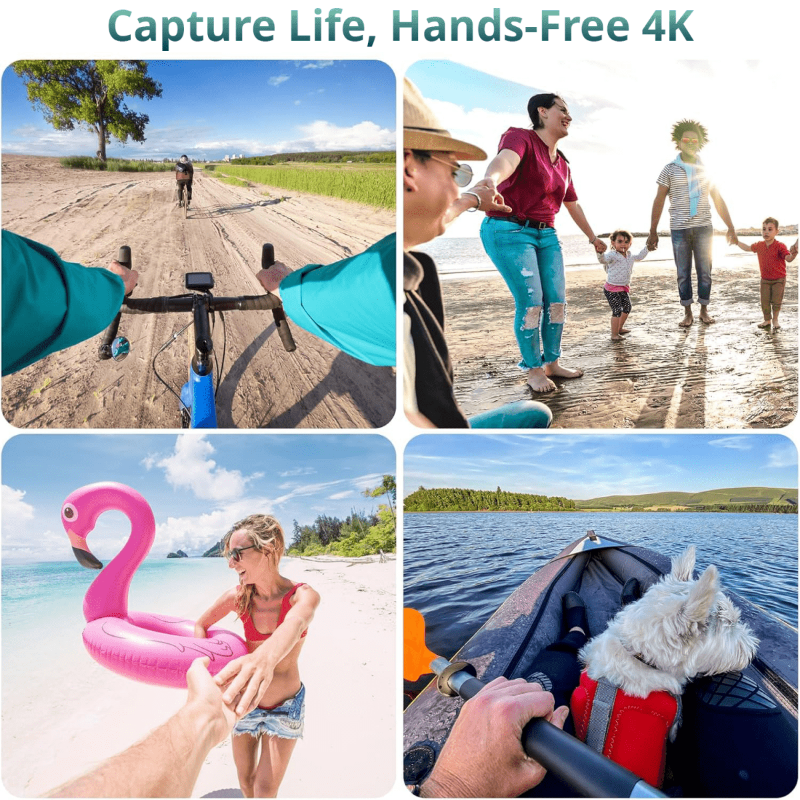 ADRENACAM – 4K Wasserdichtes Action-Kamera-Bundle für Extremsport