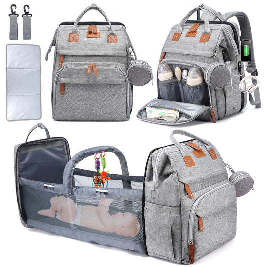 Wickelrucksack Mit Wickelstation - Japanische Eleganz