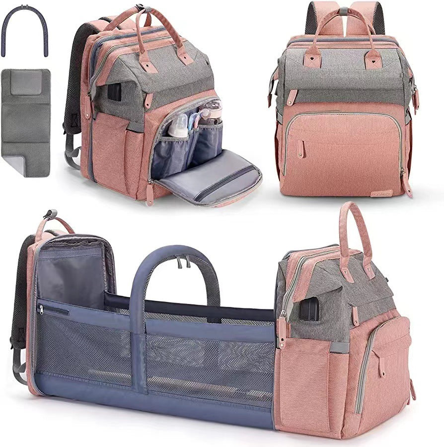 Wickelrucksack Mit Wickelstation - Japanische Eleganz