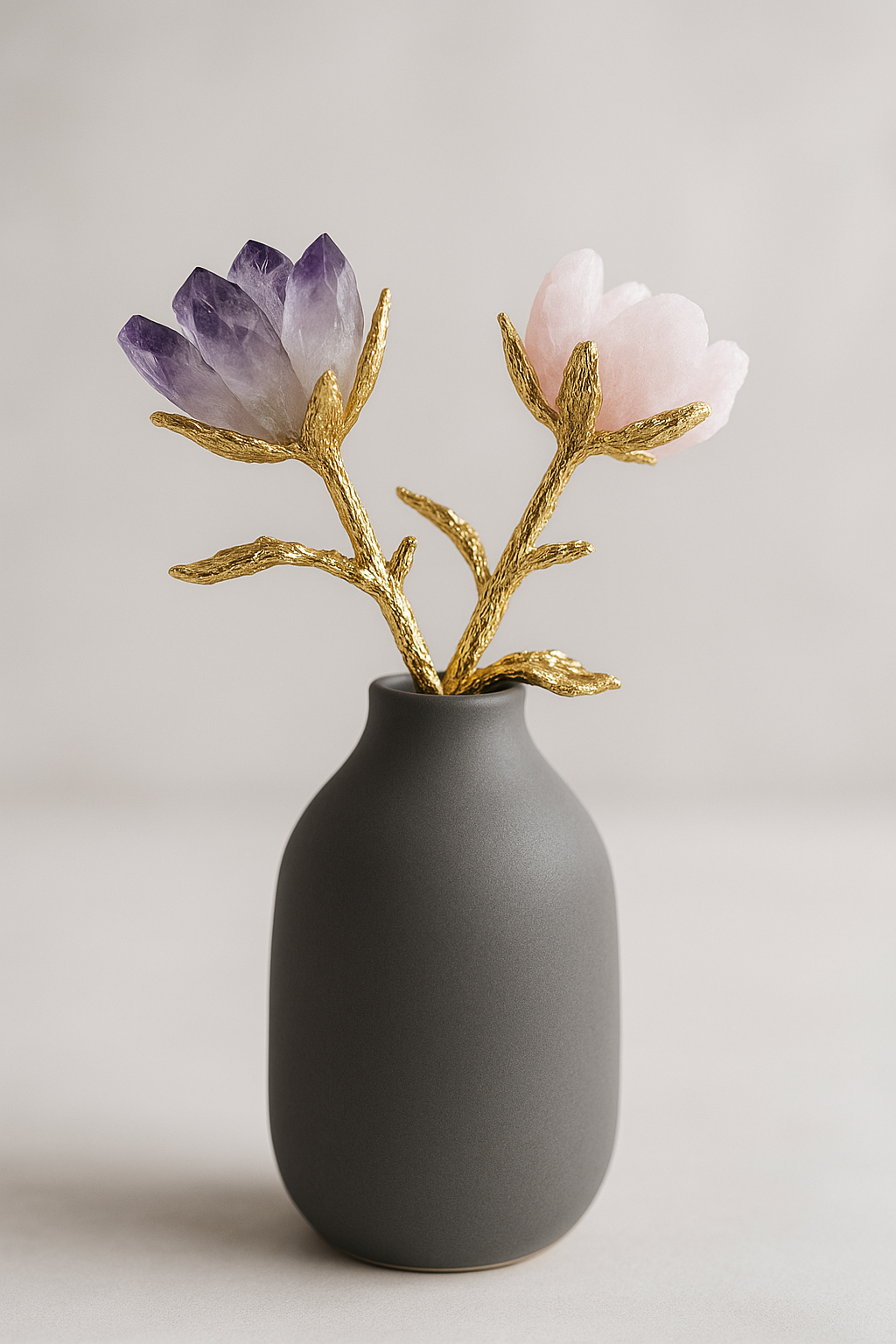 Zenaura Rose - Handgefertigte Kristallrose als Blickfang