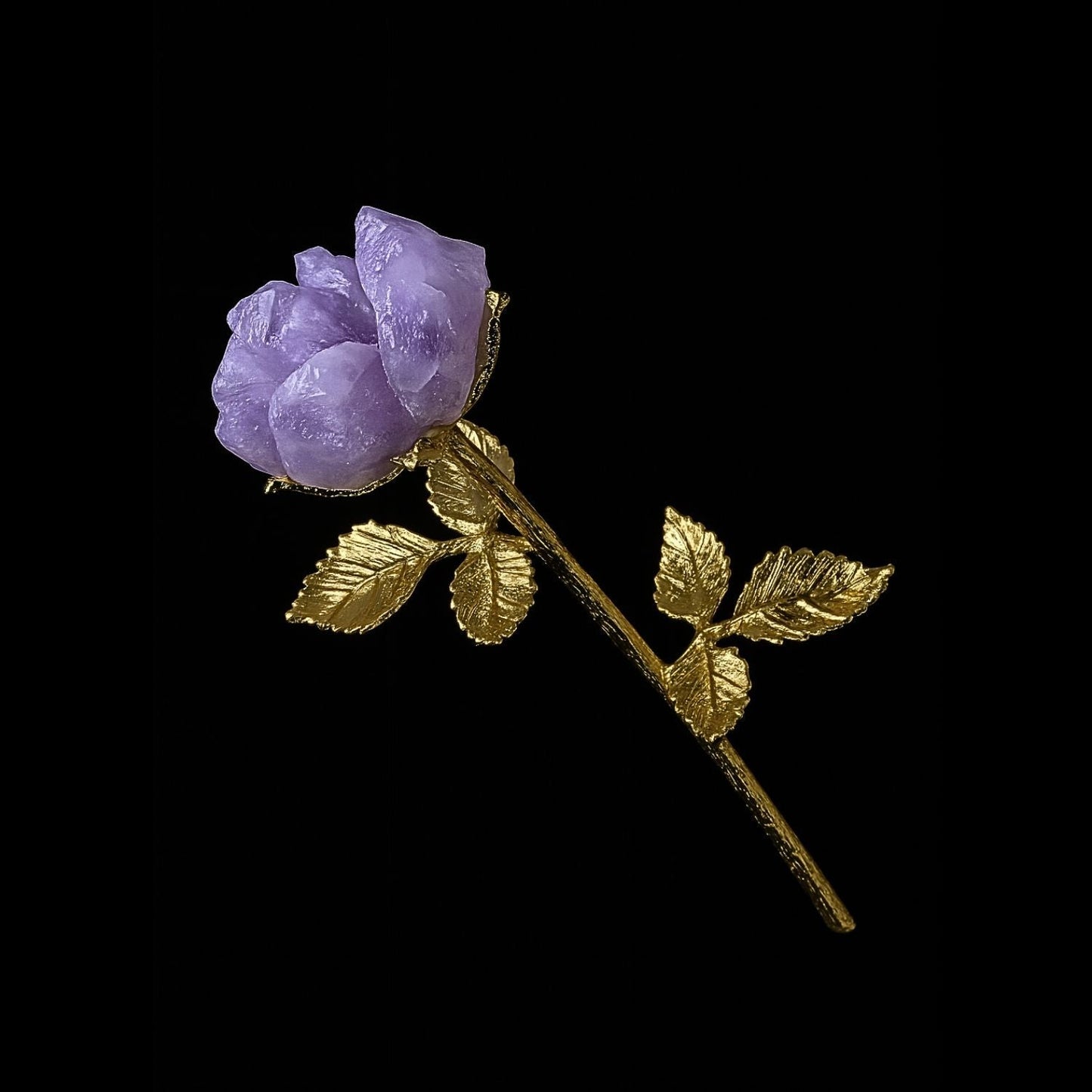 Zenaura Rose - Handgefertigte Kristallrose als Blickfang