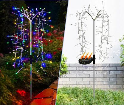 Sunburst – Solar LED Feuerwerk Gartenleuchte mit mehreren Lichtstrahlen