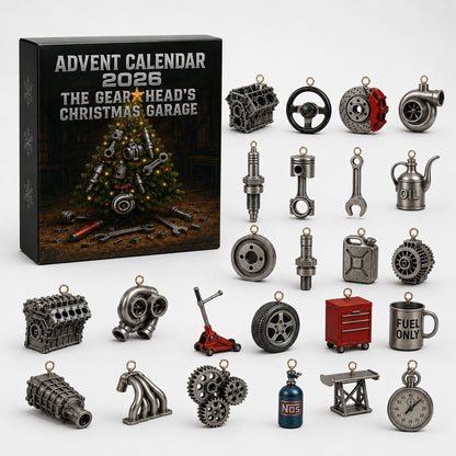 Motovexa – Adventskalender mit 24 Automobil-Miniaturen und Werkstattmotiven